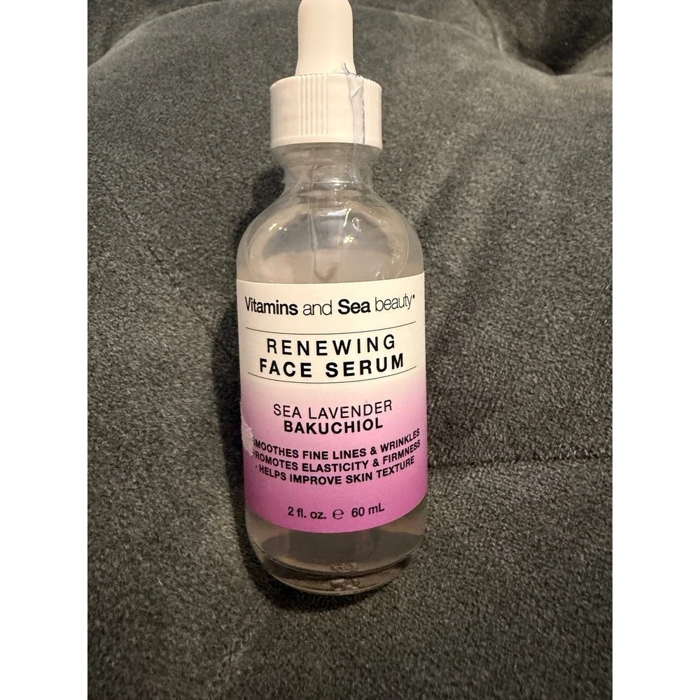 Vitamins and Sea Beauty Renewing Face Serum Sea Lavender Bakuchiol 2 fl oz 60 mL